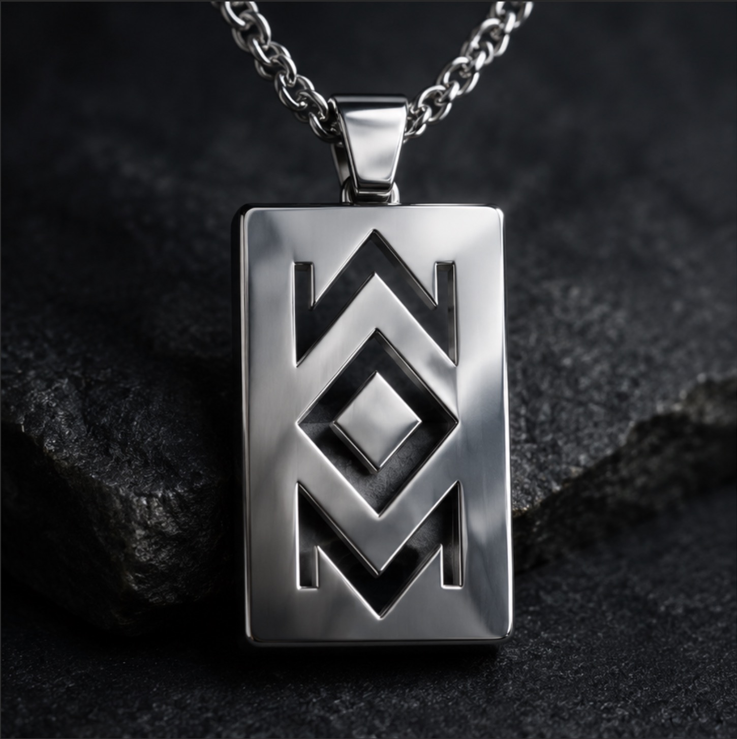 Well-Men silver Captain dog tag